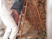 On a Building Site, I Pay a Worker with Anal and Get Cum in My Ass