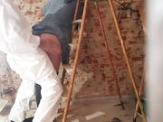 On a Building Site, I Pay a Worker with Anal and Get Cum in My Ass