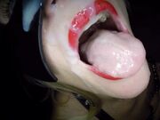 Masked Dutch Blonde Receives a Facial After Hardcore Sex