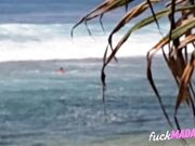 Public Pussy & Anal Play at Surfers Beach