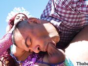 Stopping for a minute to fuck this hot TS hitchhiker