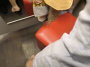 Sexy Tattooed MILF Gives Public Blowjob in Fitting Room for New Jeans