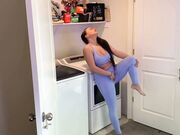 Big-Tit MILF Fucks Washing Machine