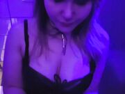 Big-Titted Amateur Teen Gives a POV Blowjob in a Nightclub Toilet