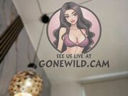 Latina Cutie Swings Her Hair Hands Solo