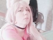 Petting Catgirl with a Cum-Soaked Surprise