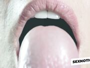 Sensual Asian MILF Gives Tongue Blowjob