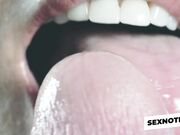 Sensual Asian MILF Gives Tongue Blowjob