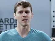 Sucking my clients dick in the gym early morning