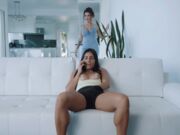 I caught my slut babysitter touching her self