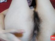 Hairy Pussy Camgirl Gapes & Shows Thick PAWG Thighs
