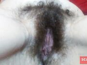 Hairy Pussy Camgirl Gapes & Shows Thick PAWG Thighs
