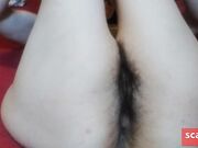 Hairy Pussy Camgirl Gapes & Shows Thick PAWG Thighs