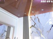 Sexy Asian Cam Girl Masturbates with Dildo on Couch