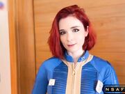Redhead in Fallout Cosplay Gets Hardcore Pounded