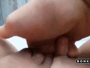 French Babe Cums Solo on Webcam - Big Tits POV