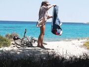 NAKED Sun Tanning Girl SPYCAM Video - SOLO Female