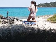 NAKED Sun Tanning Girl SPYCAM Video - SOLO Female