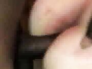 White slut loves his hard black cock