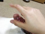 Japanese couple handjob cumshot 2